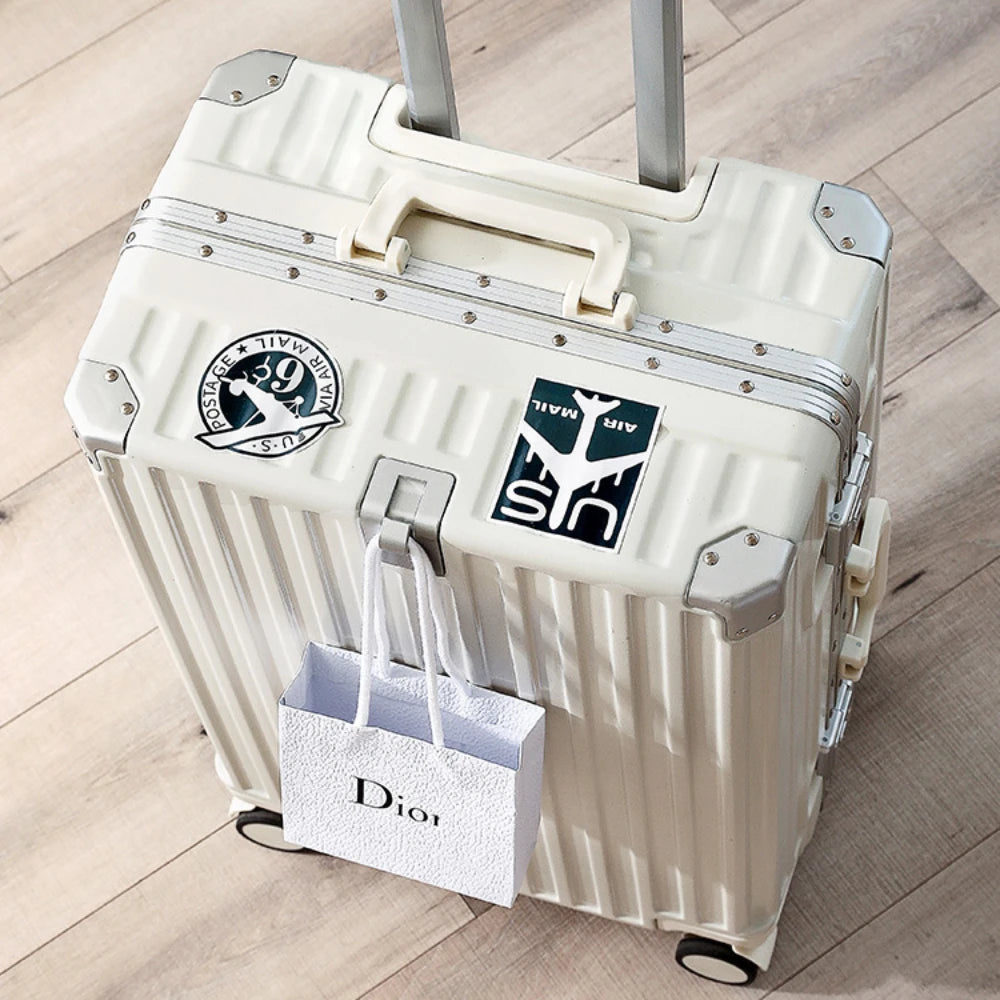 Rolling Luggage Female 20 24 26 28" Strong Thick Durable Trolley Box Male Travel Boarding Password Box Suitcase Soundproof Wheel