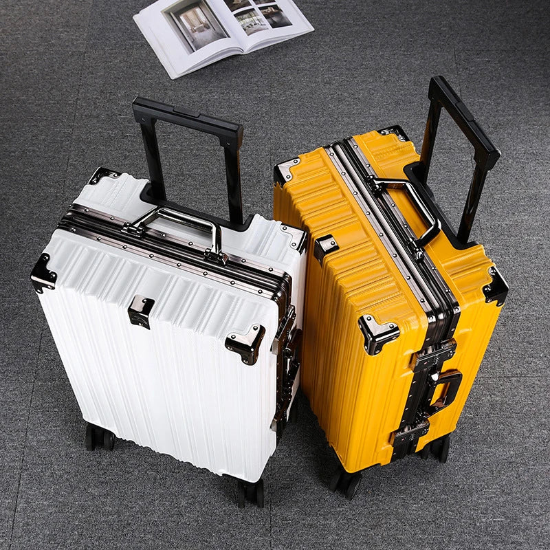 Dropshipping Universal Wheel Boarding Check Large Capacity Solid Suitcase Trolley Luggage Travel 20'26' Inch Trunk Package Bags